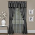 Achim Importing Achim Importing CL6P63CC06 55 x 63 in.Claire Window Curtain Set; Charcoal - 6 Piece CL6P63CC06